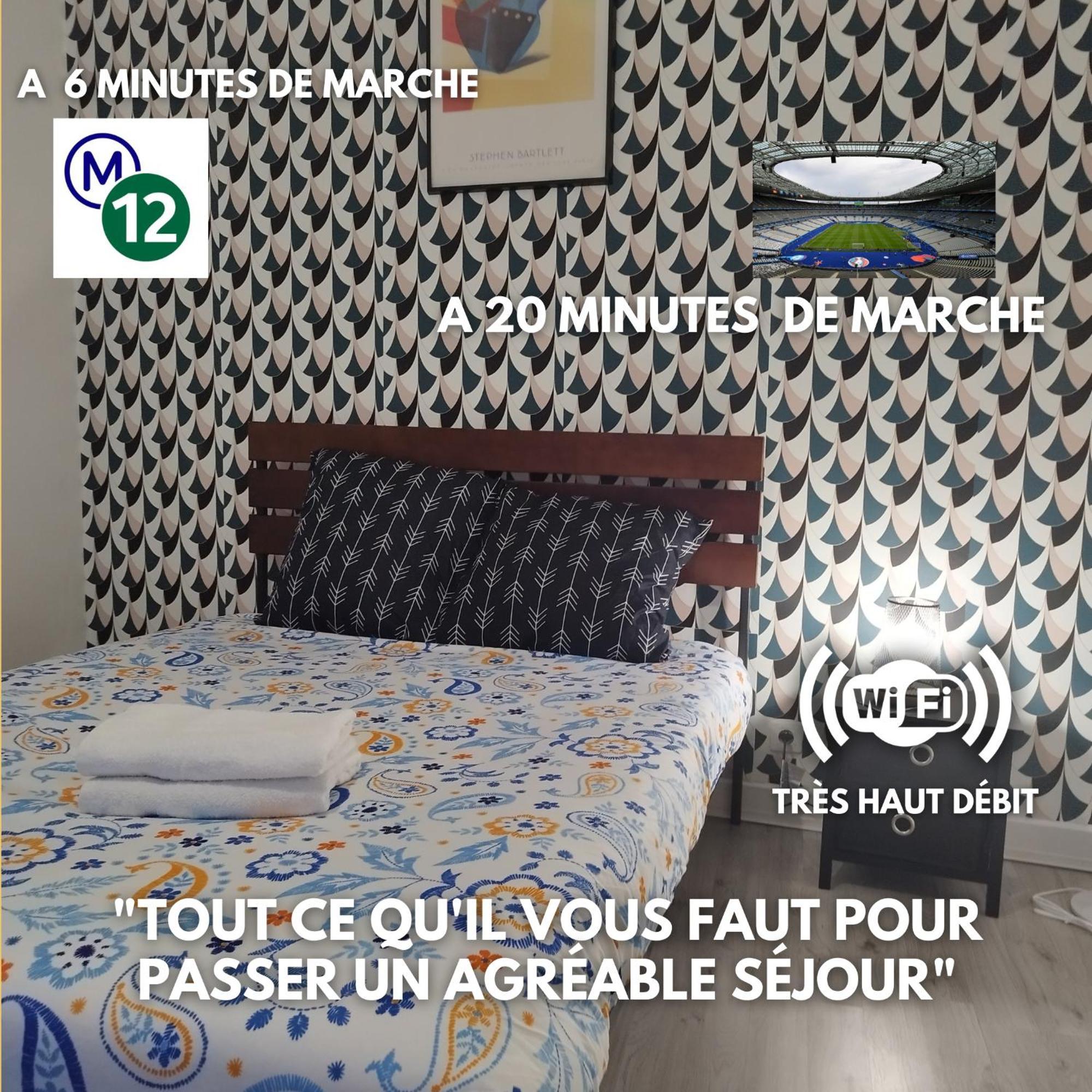 Cosy T2 A 5 Minutes De Metro 12-Proche Paris-Stade De France أوبارفيلييه المظهر الخارجي الصورة